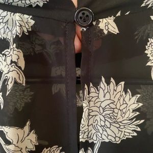 Lulus black and white angle/calf length dress